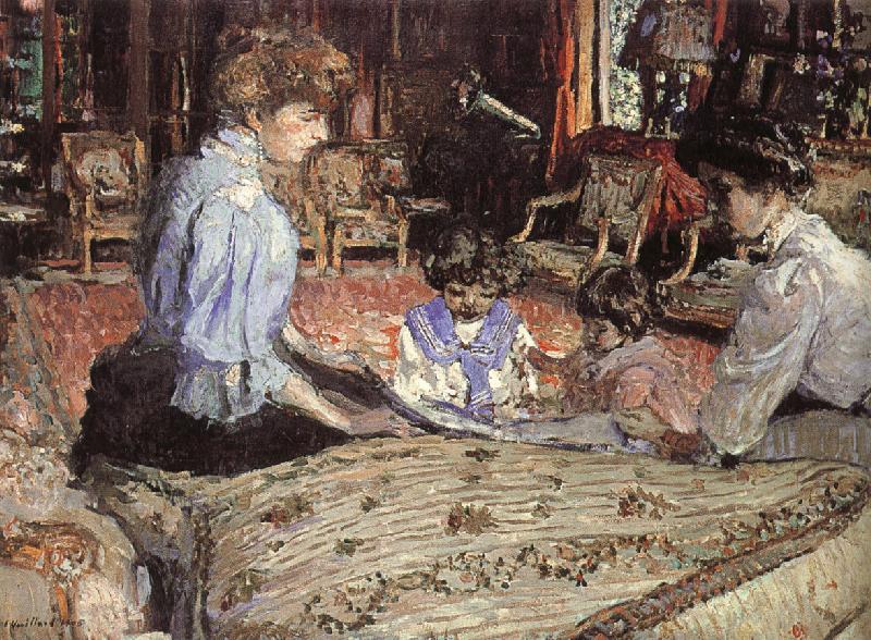 Edouard Vuillard The lady and their children oil painting picture